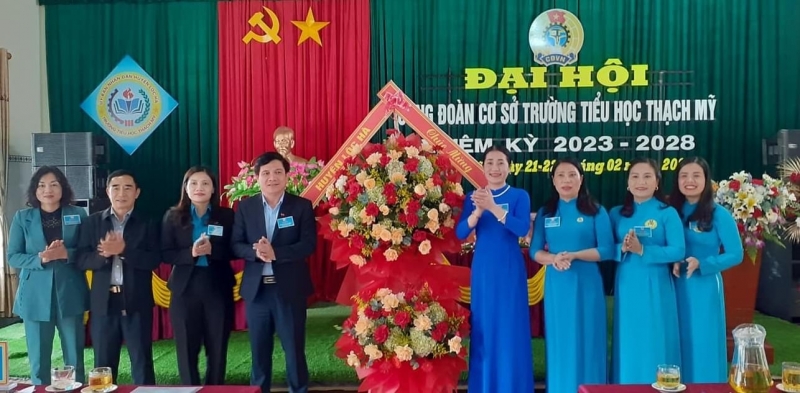 Công đoàn Trường Tiểu học Thạch Mỹ (Lộc Hà) tổ chức đại hội nhiệm kỳ 2023 - 2028
